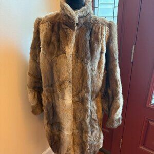 Vintage Beige Fur Coat
